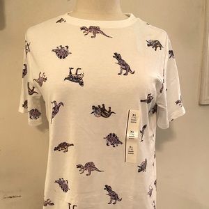 🔥Cat & Jack Scoop Neck Dino Print T- Shirt